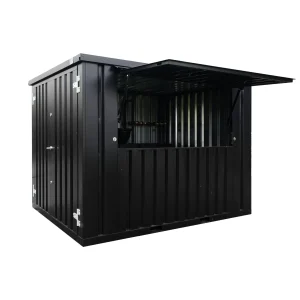 Contêiner de barra removível XL 3 x 2 metros Black RAL 9005